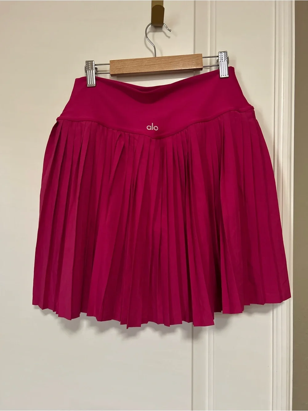 🎀🎾💕ALO Magenta Pink Grand Slam Pleated Tennis Pickleball Skirt Skort 💕🎾🎀_7